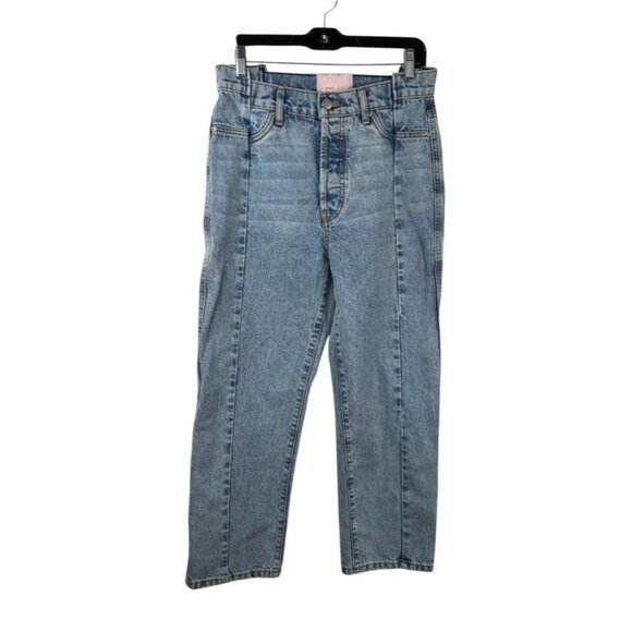 REVICE Denim - Revice Jeans Women's Blue Gemini Different Views High Waist Straight Leg Size 29